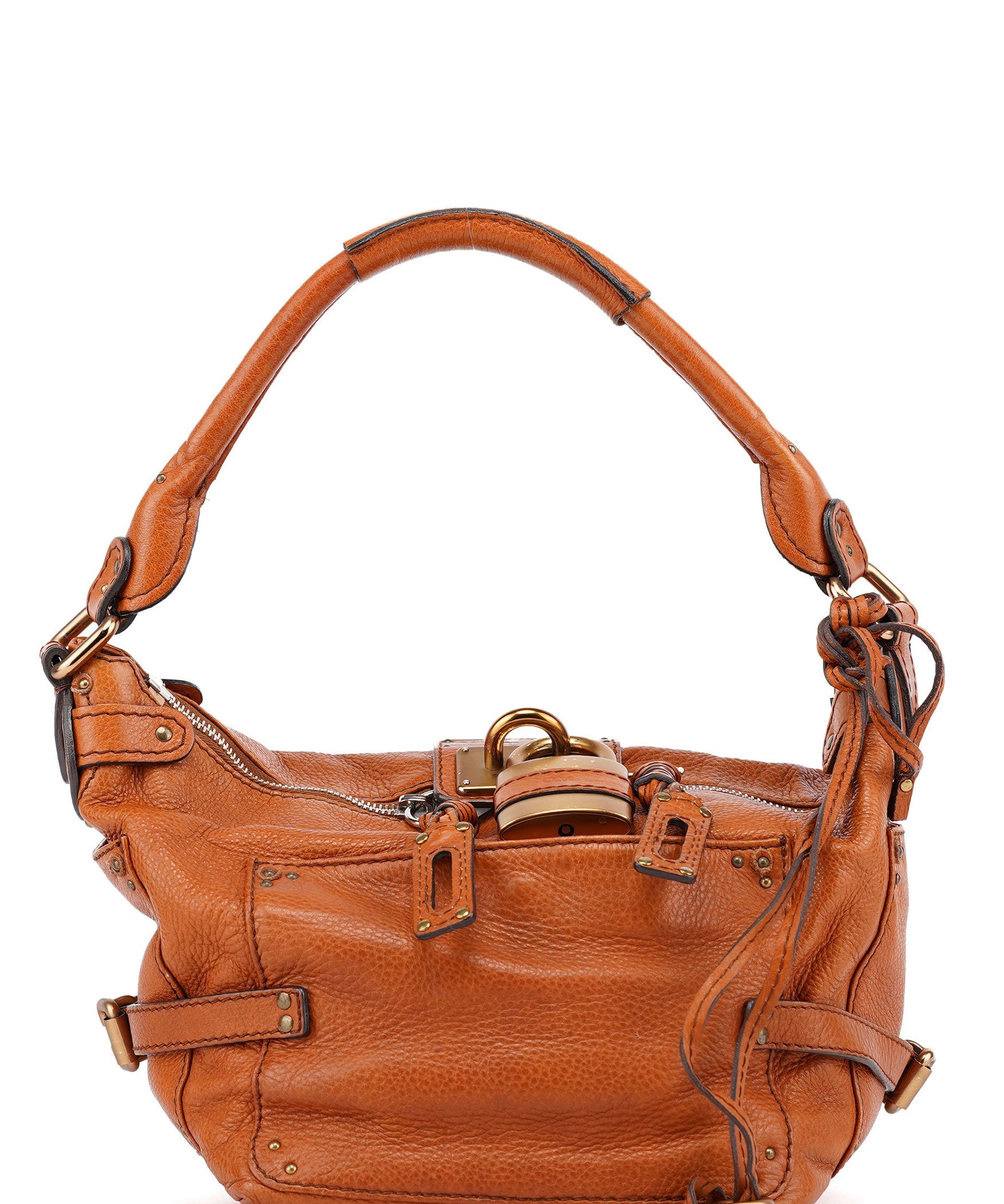 Chloé Light Brown Leather Paddington Shoulder Bag