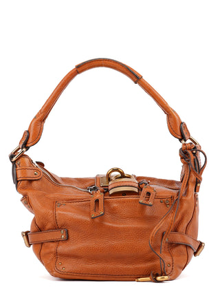 Chloé Light Brown Leather Paddington Shoulder Bag