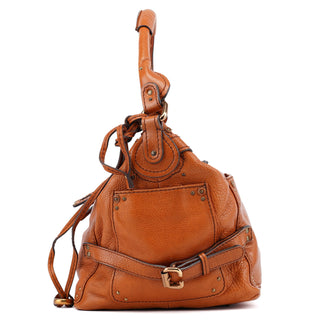 Chloé Light Brown Leather Paddington Shoulder Bag