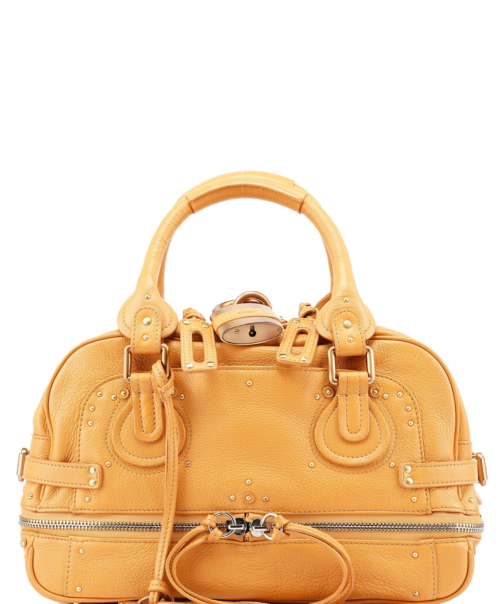 Chloé Light Brown Leather Paddington Shoulder Bag