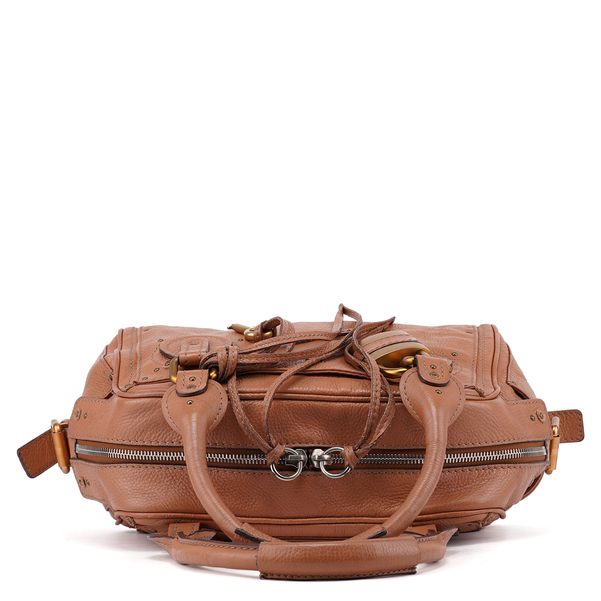 Chloé Light Brown Leather Paddington Shoulder Bag