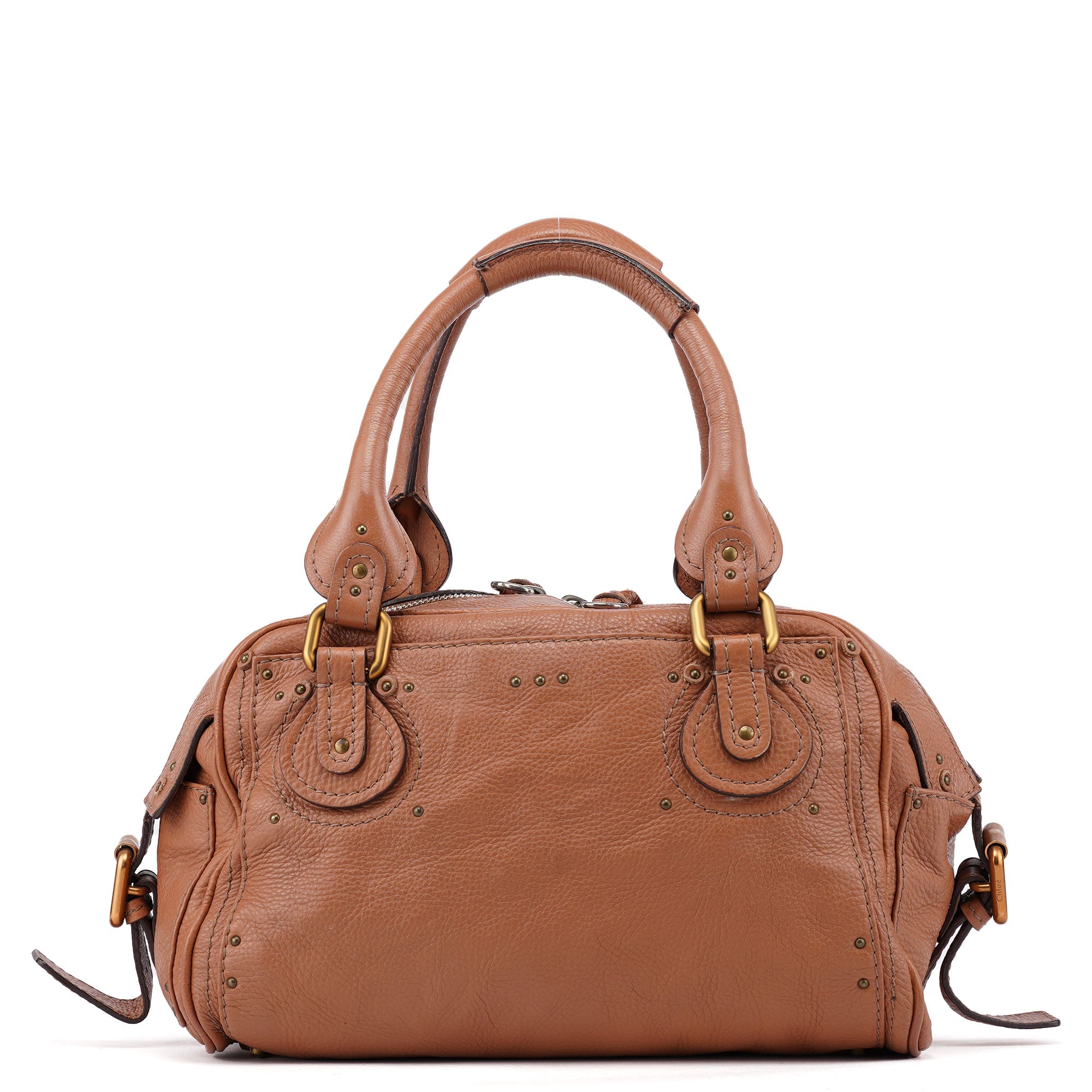 Chloé Light Brown Leather Paddington Shoulder Bag