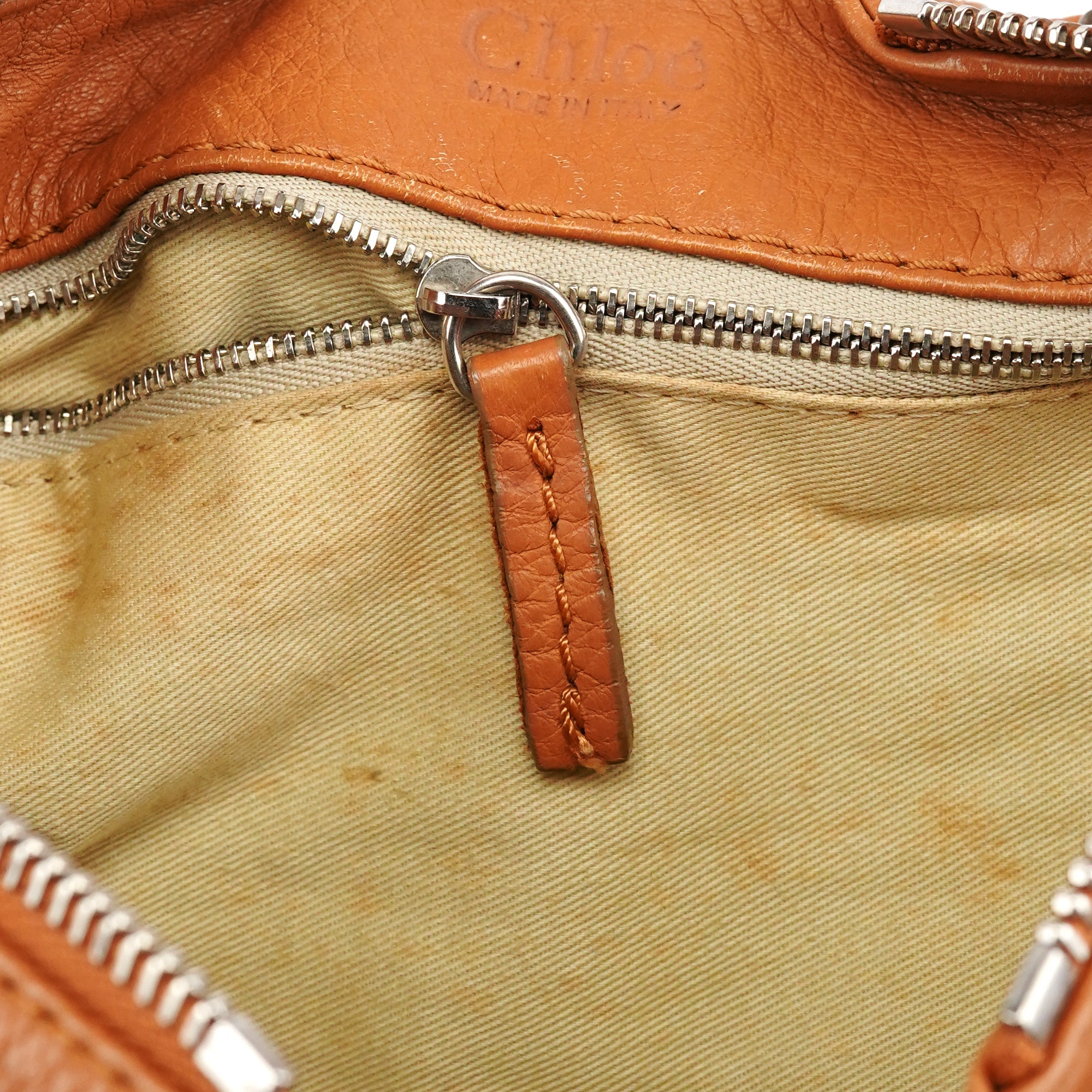 Chloe Light Brown Leather Paddington Shoulder Bag