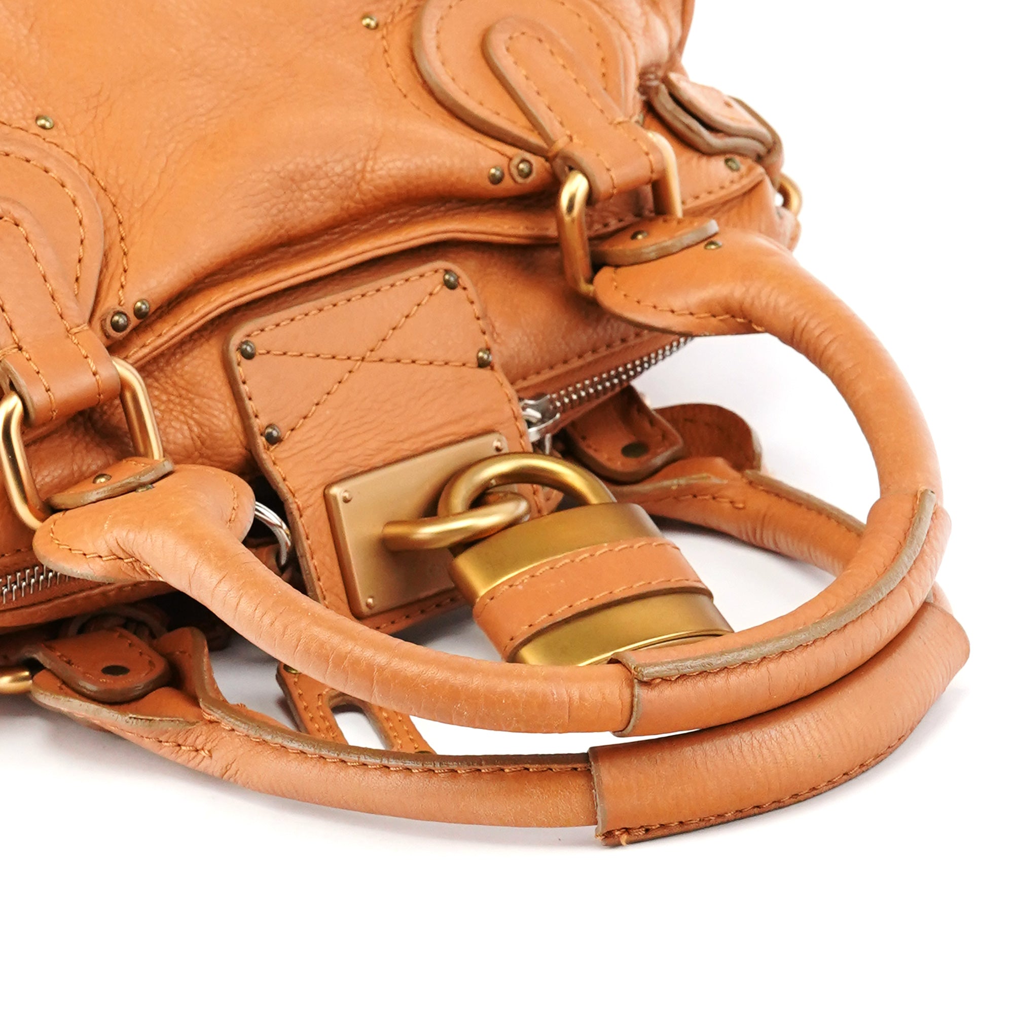 Chloe Light Brown Leather Paddington Shoulder Bag
