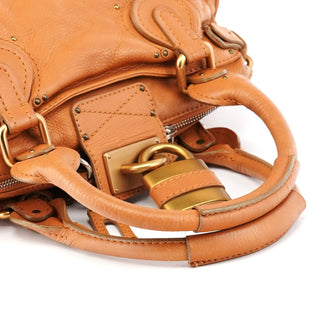 Chloe Light Brown Leather Paddington Shoulder Bag