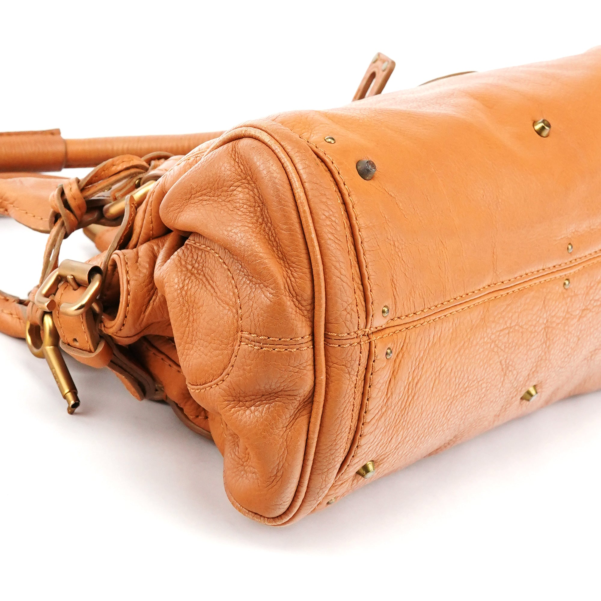Chloe Light Brown Leather Paddington Shoulder Bag