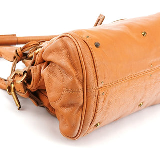 Chloe Light Brown Leather Paddington Shoulder Bag