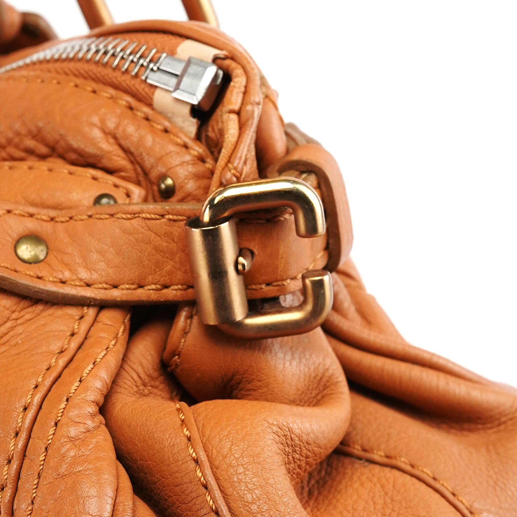 Chloe Light Brown Leather Paddington Shoulder Bag