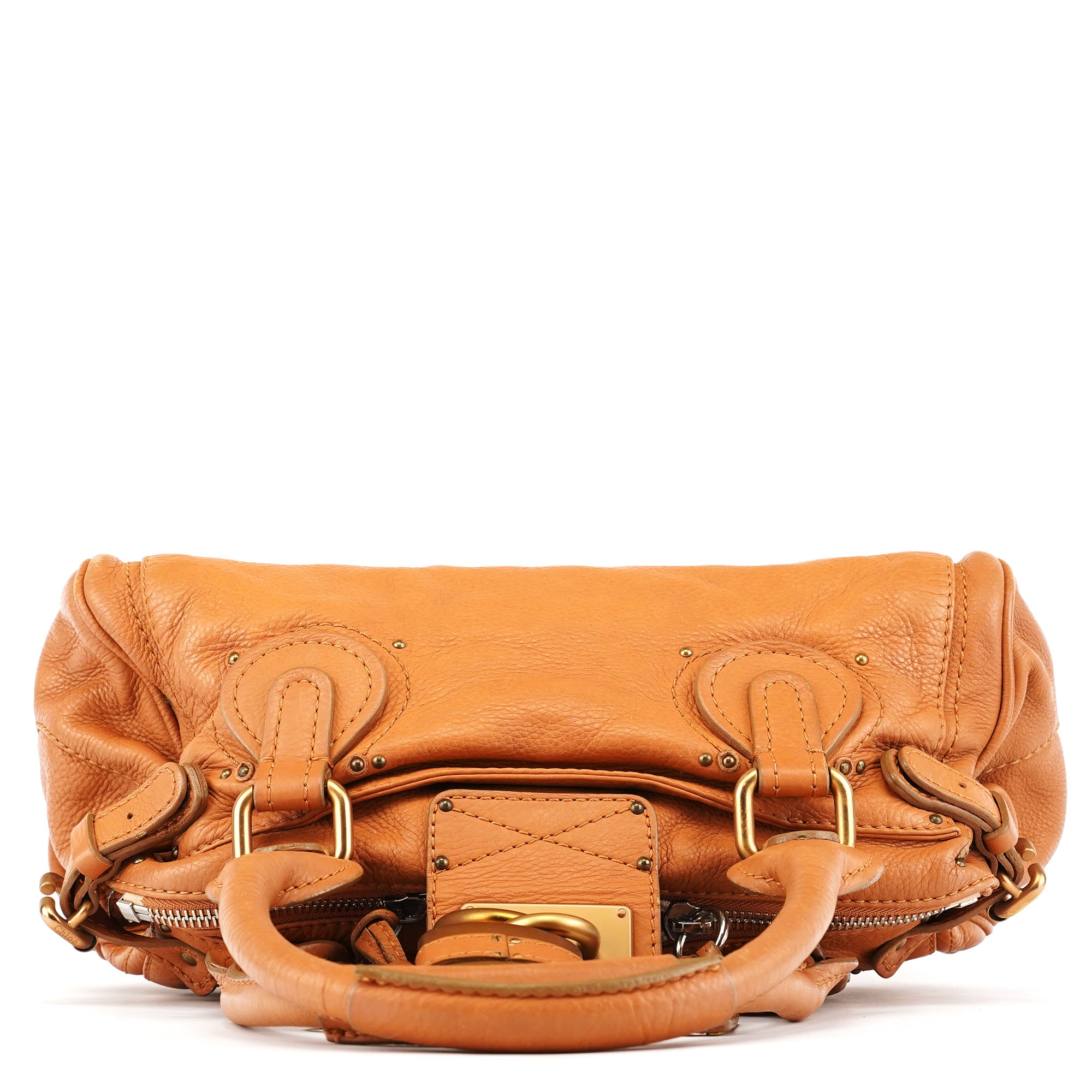 Chloe Light Brown Leather Paddington Shoulder Bag