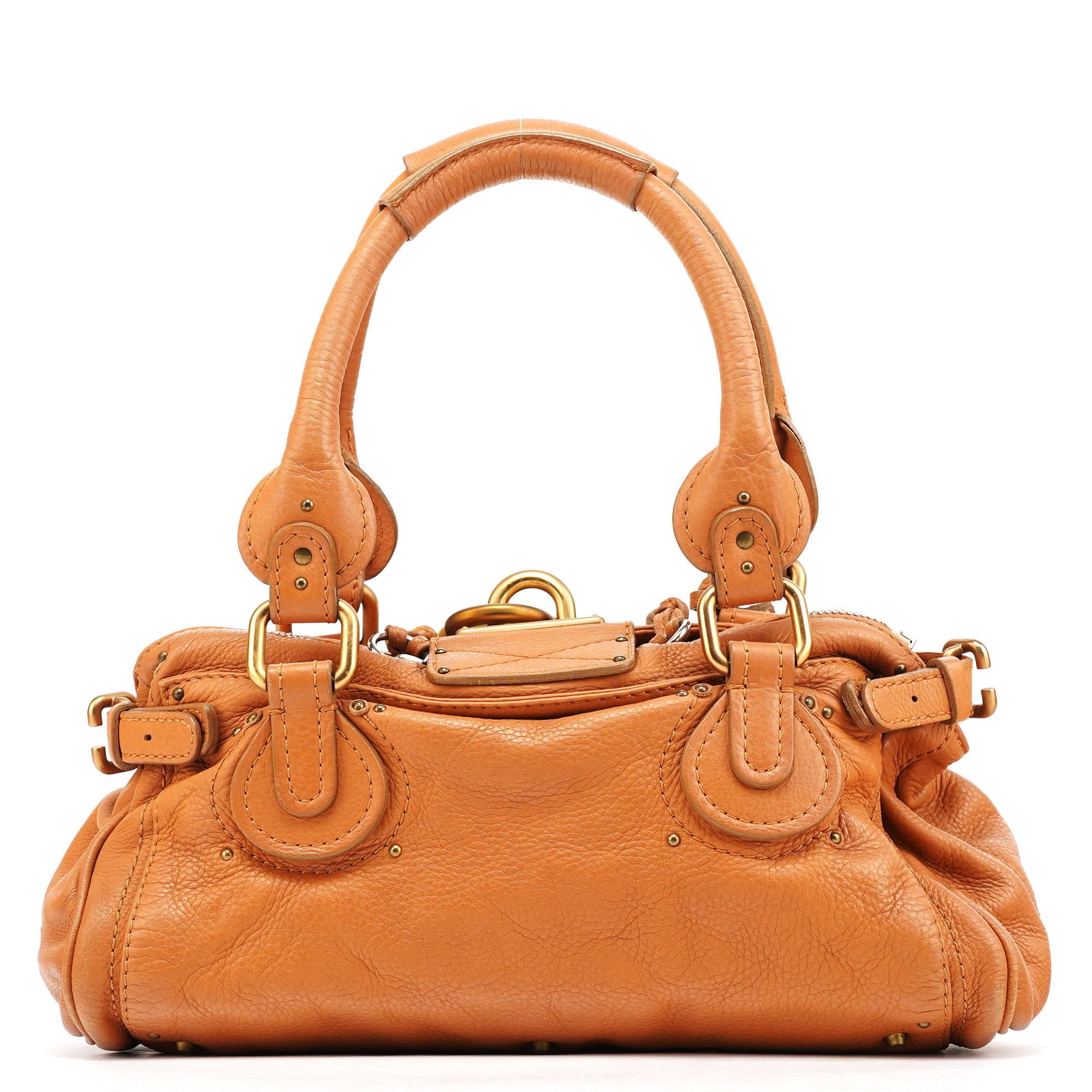 Chloe Light Brown Leather Paddington Shoulder Bag