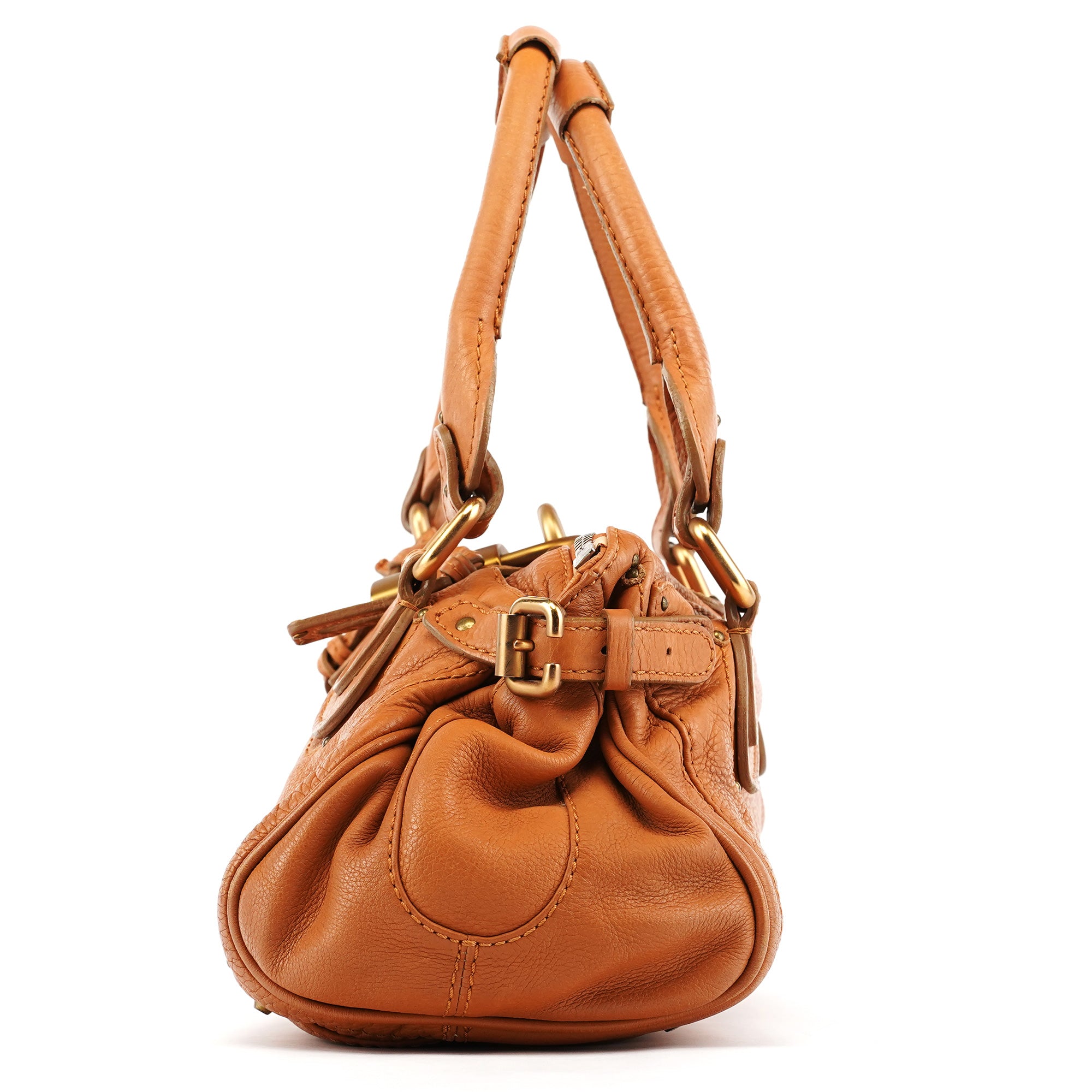 Chloe Light Brown Leather Paddington Shoulder Bag