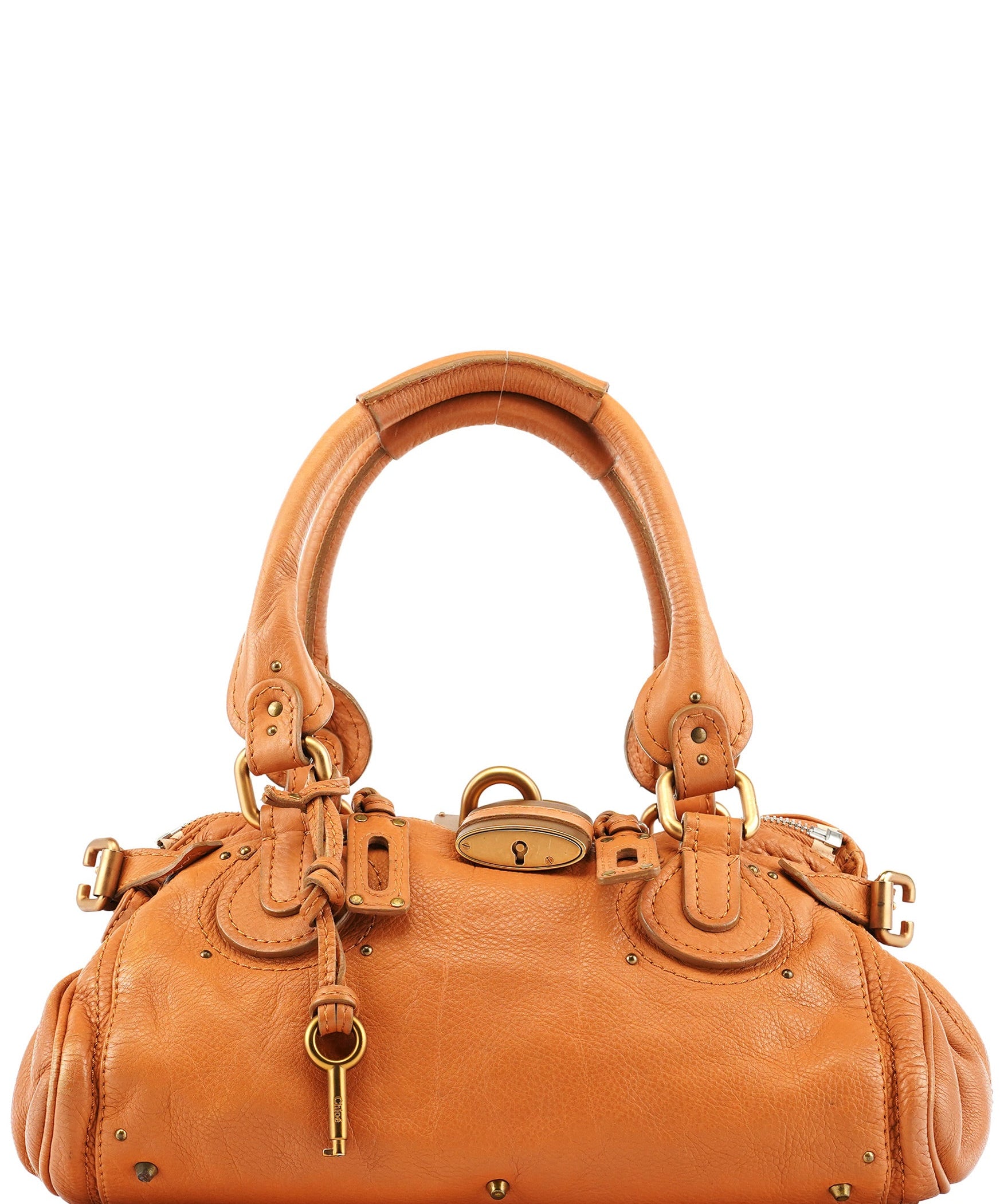 Chloe Light Brown Leather Paddington Shoulder Bag