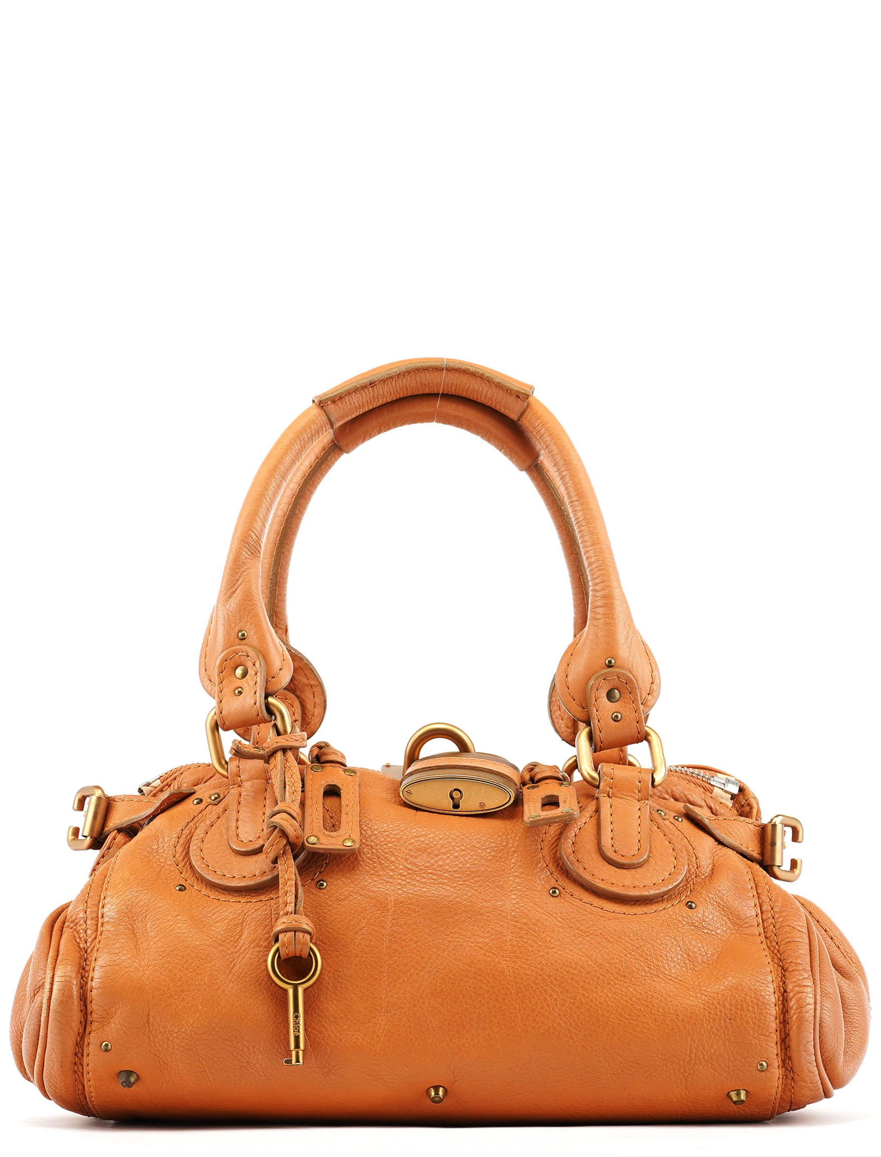Chloe Light Brown Leather Paddington Shoulder Bag