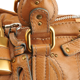 Chloe Light Brown Leather Paddington Shoulder Bag