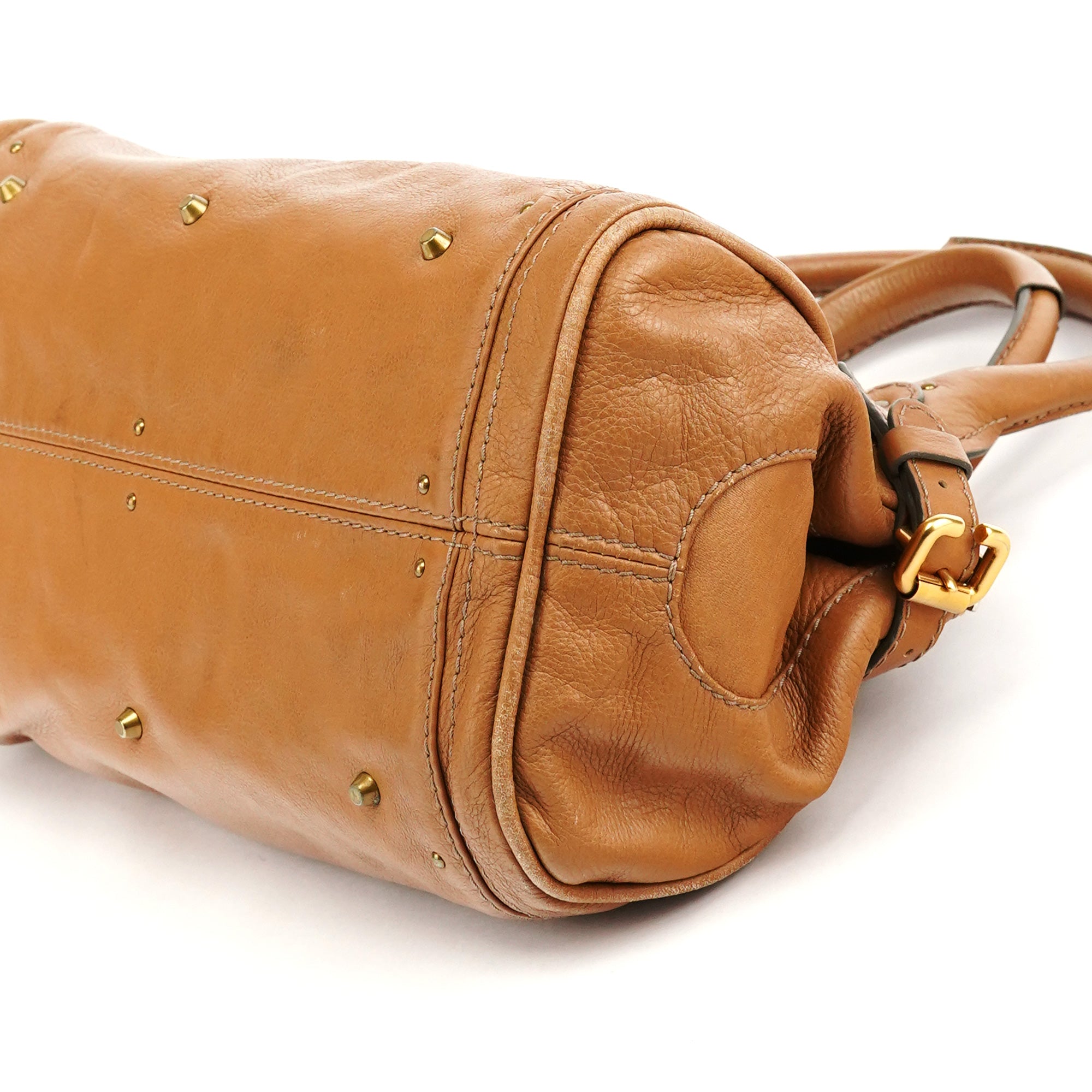 Chloe Light Brown Leather Paddington Shoulder Bag