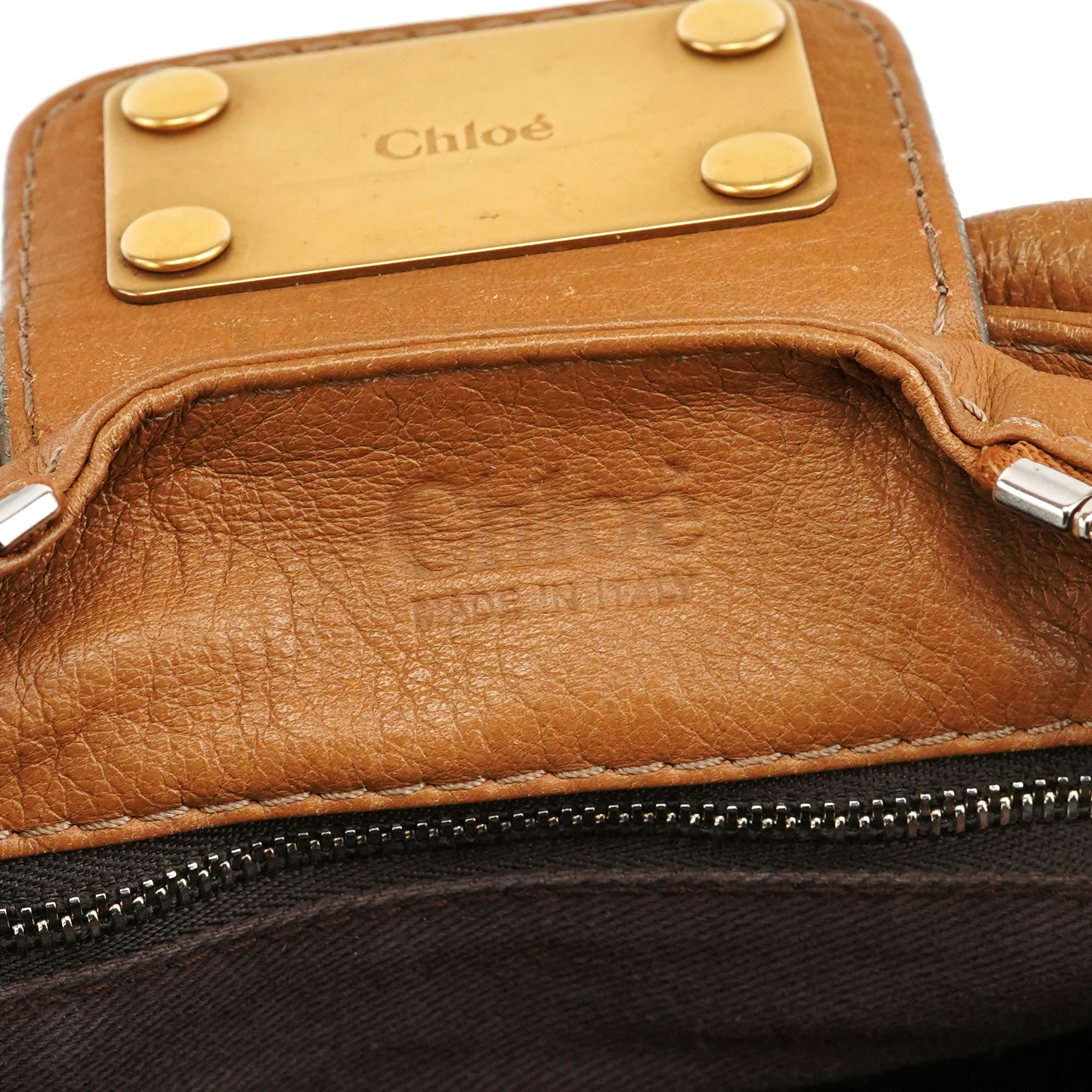 Chloe Light Brown Leather Paddington Shoulder Bag