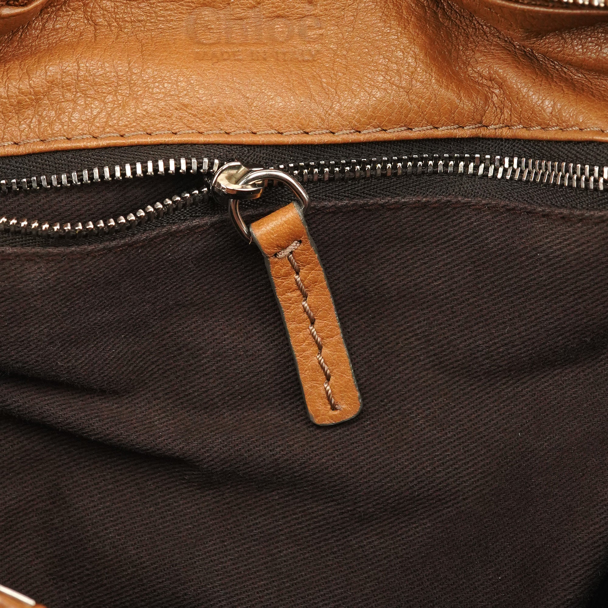 Chloe Light Brown Leather Paddington Shoulder Bag