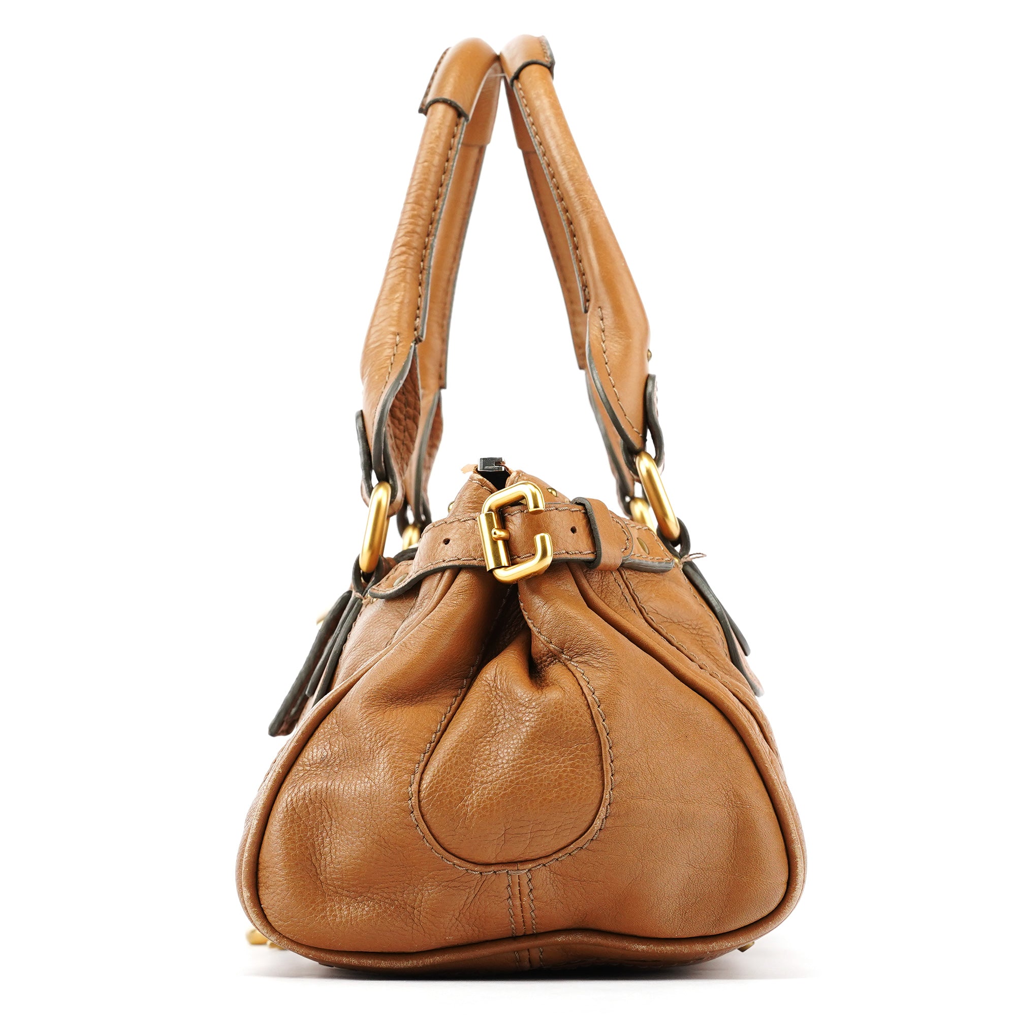 Chloe Light Brown Leather Paddington Shoulder Bag