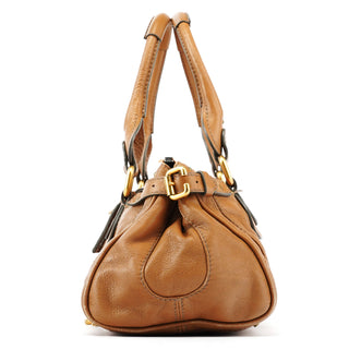 Chloe Light Brown Leather Paddington Shoulder Bag