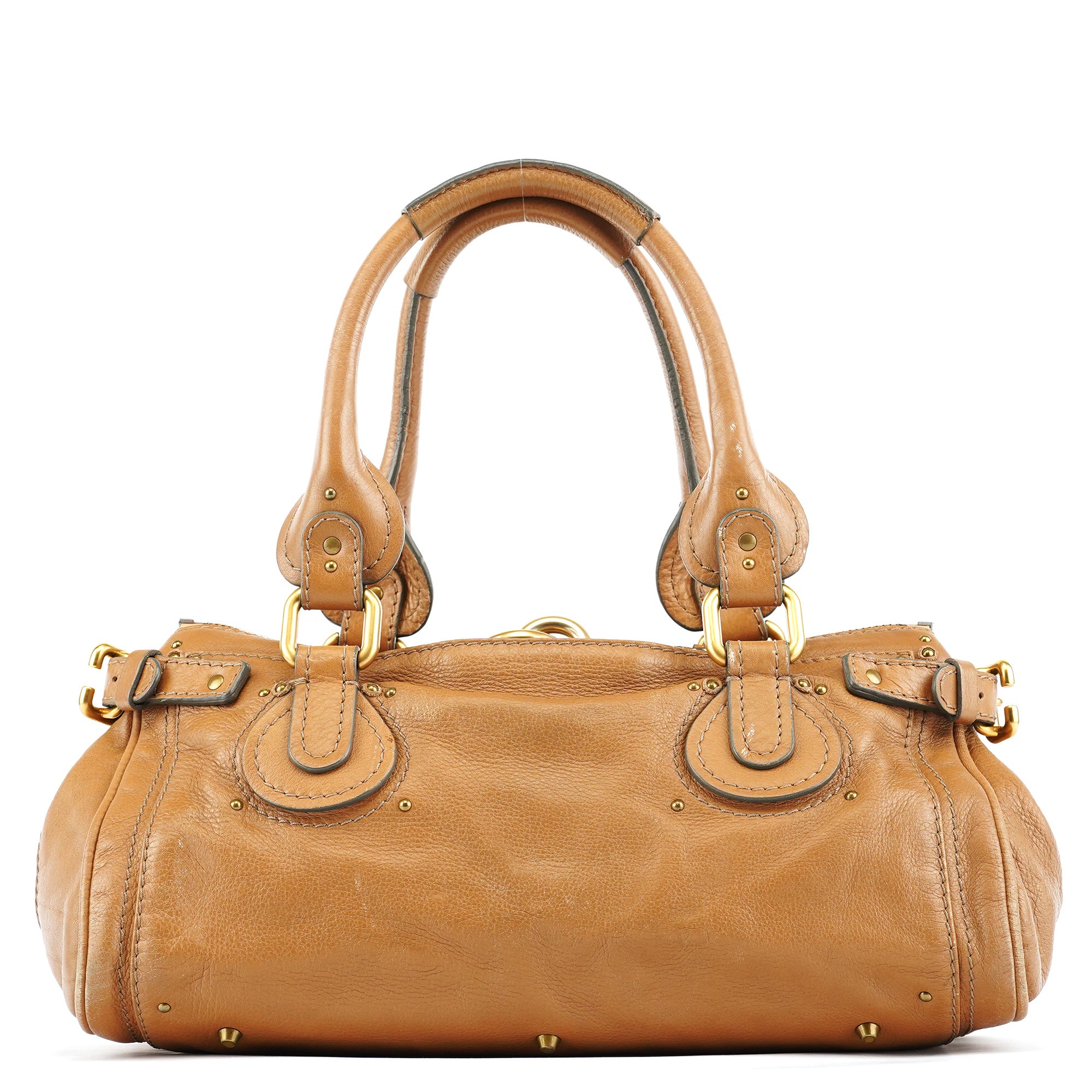 Chloe Light Brown Leather Paddington Shoulder Bag