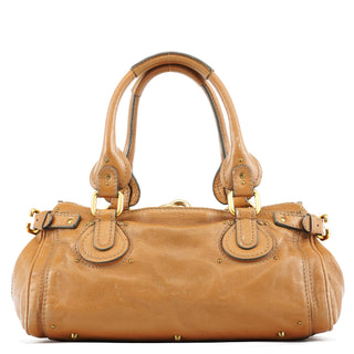 Chloe Light Brown Leather Paddington Shoulder Bag