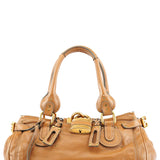 Chloe Light Brown Leather Paddington Shoulder Bag