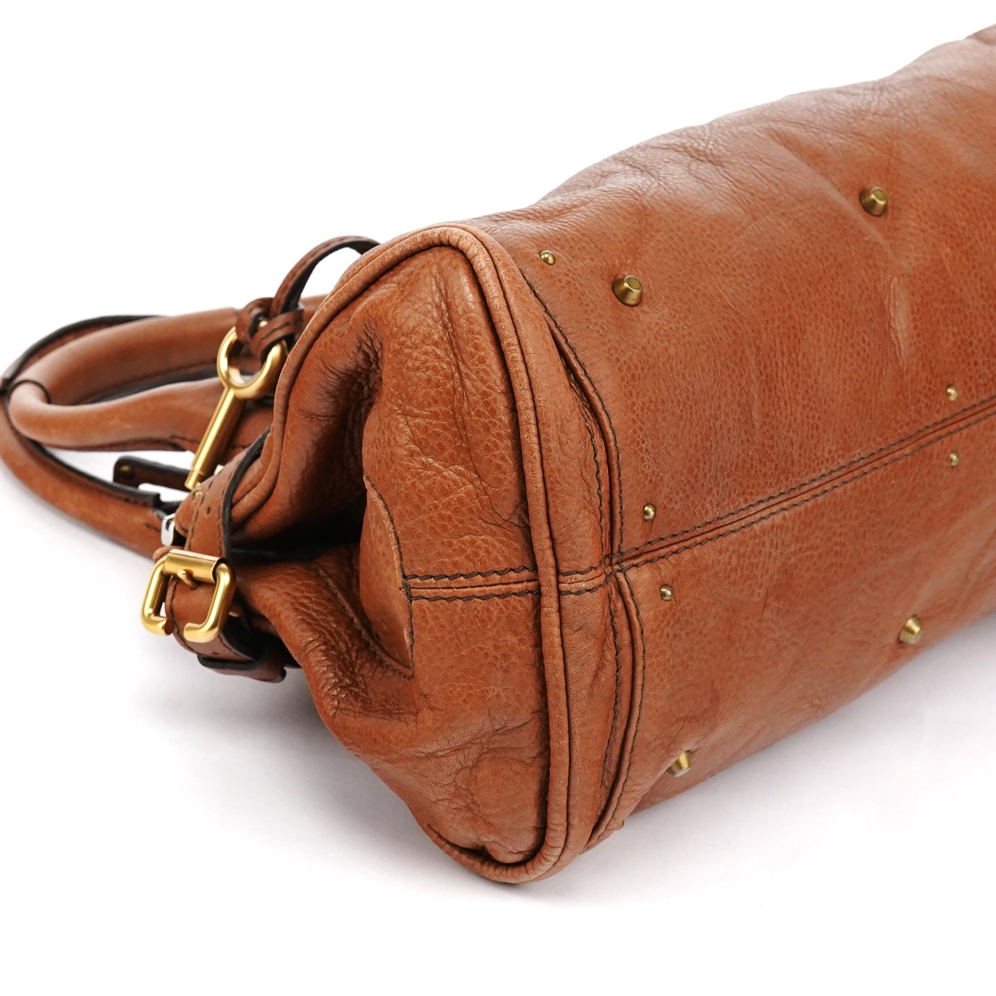 Chloé Light Brown Leather Paddington Shoulder Bag