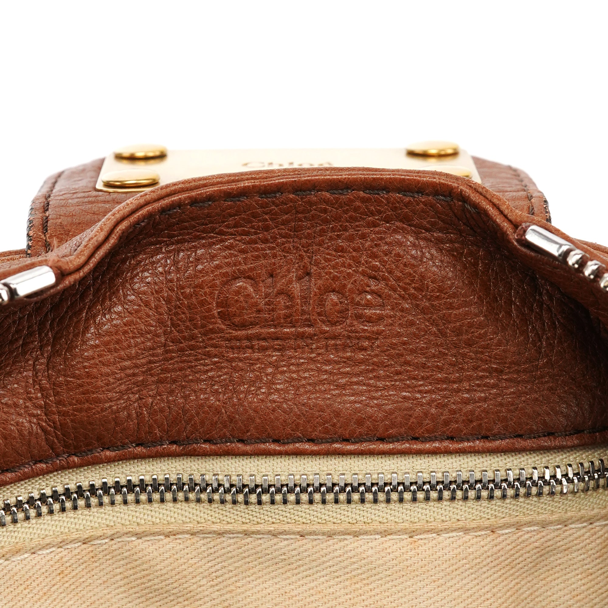 Chloé Light Brown Leather Paddington Shoulder Bag