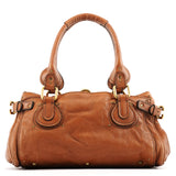 Chloé Light Brown Leather Paddington Shoulder Bag