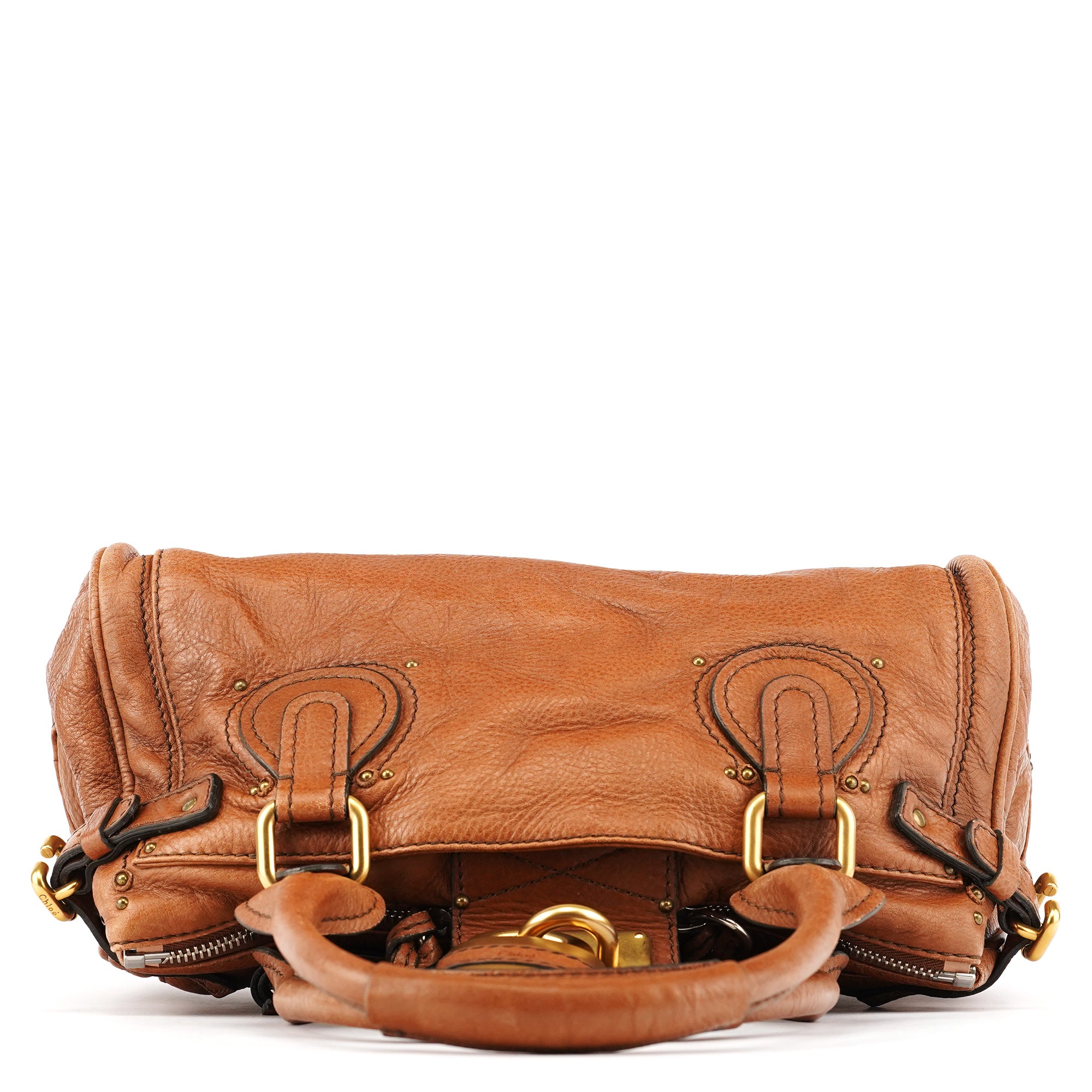 Chloé Light Brown Leather Paddington Shoulder Bag