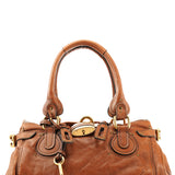 Chloé Light Brown Leather Paddington Shoulder Bag