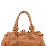 Chloé Light Brown Leather Paddington Shoulder Bag