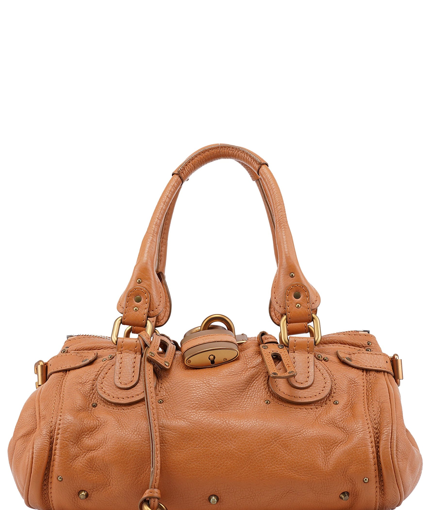 Chloé Light Brown Leather Paddington Shoulder Bag