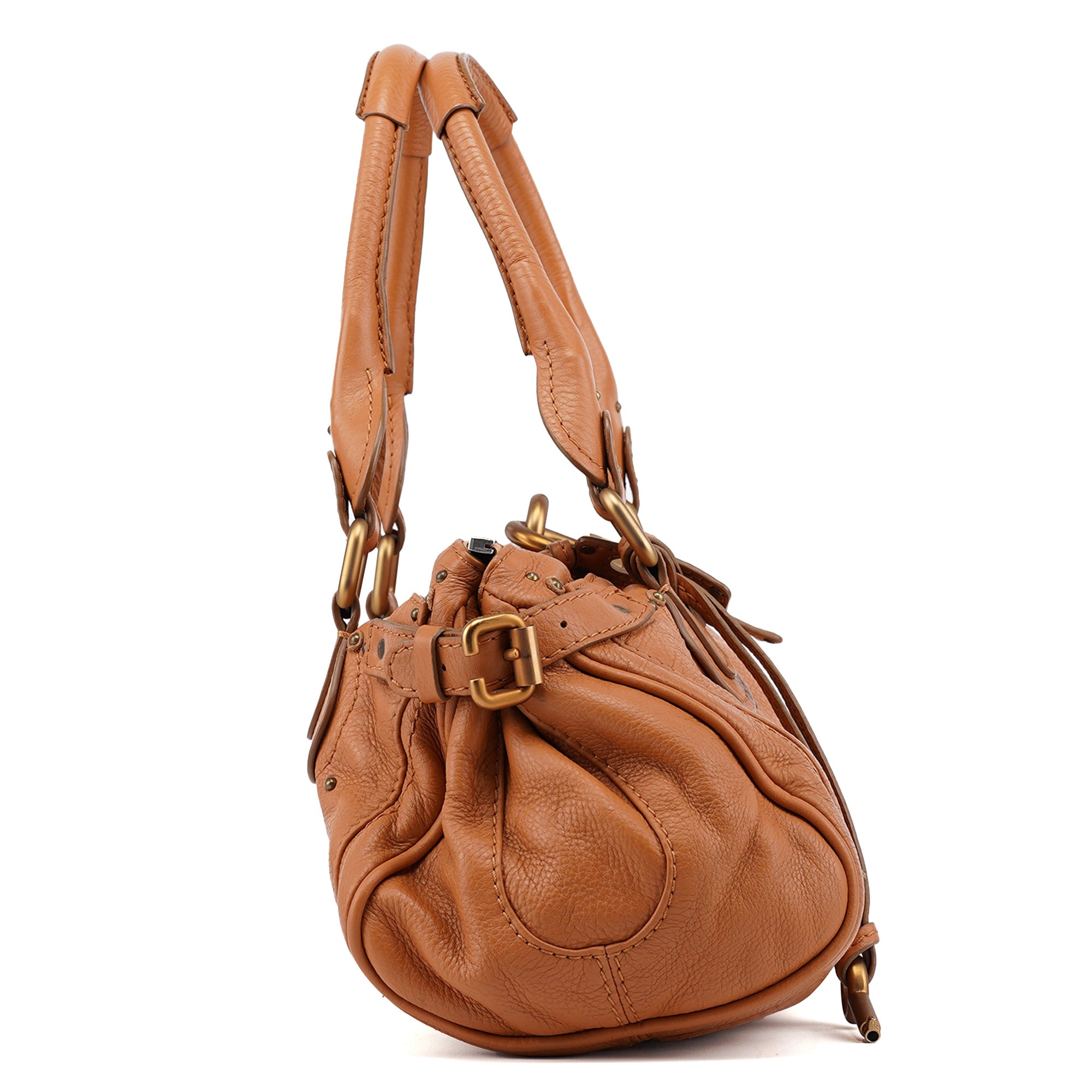 Chloé Light Brown Leather Paddington Shoulder Bag