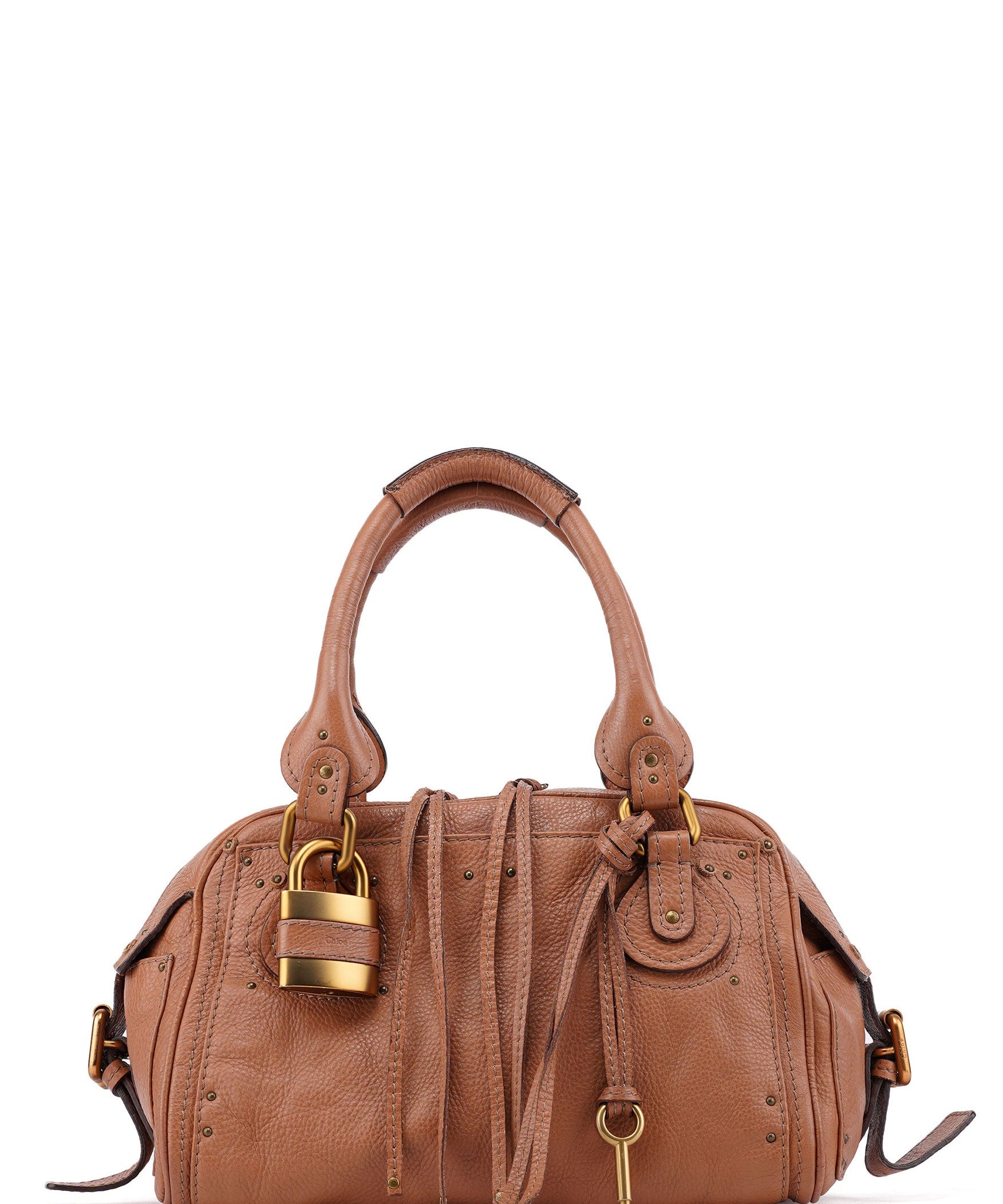 Chloé Light Brown Leather Paddington Shoulder Bag