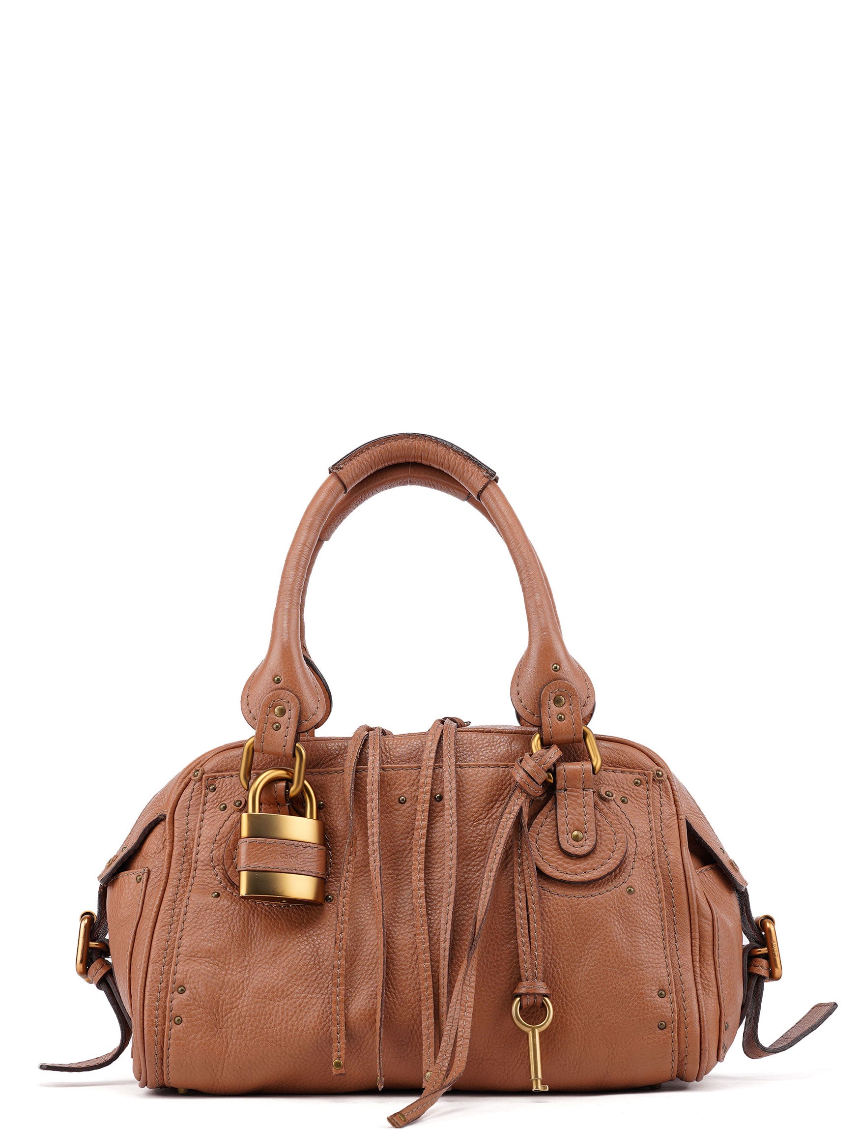 Chloé Light Brown Leather Paddington Shoulder Bag