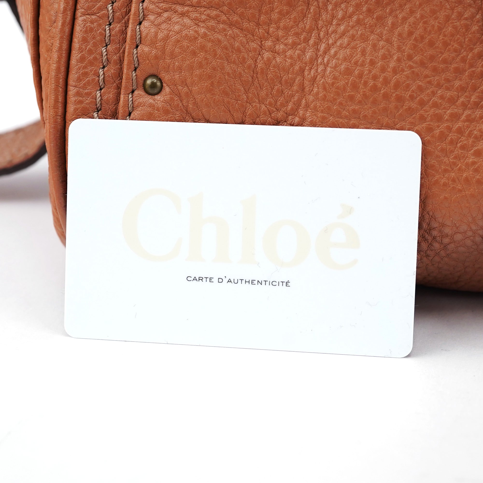 Chloé Light Brown Leather Paddington Shoulder Bag