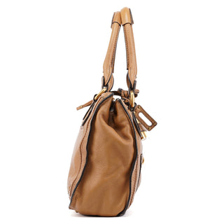 Chloé Light Brown Leather Paddington Tote Bag