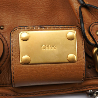 Chloé Light Brown Leather Paddington Tote Bag