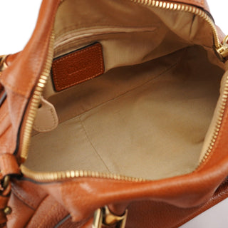 Chloe Light Brown Leather Paraty 2-Way Bag