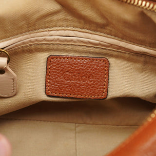 Chloe Light Brown Leather Paraty 2-Way Bag
