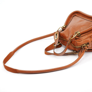 Chloe Light Brown Leather Paraty 2-Way Bag