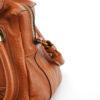 Chloe Light Brown Leather Paraty 2-Way Bag