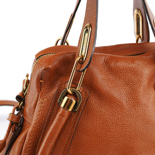 Chloe Light Brown Leather Paraty 2-Way Bag
