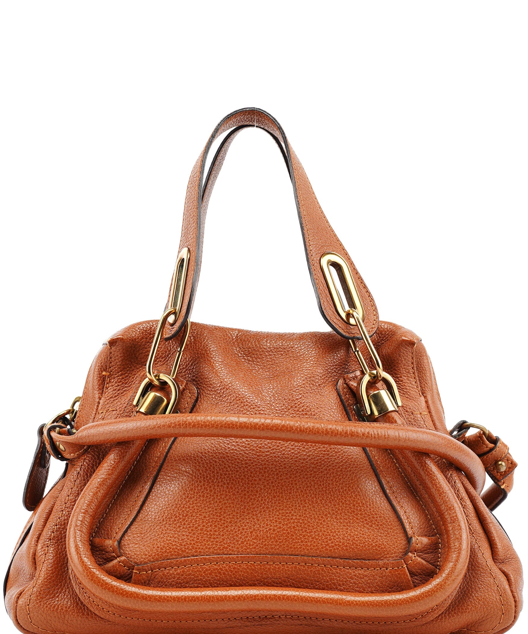 Chloe Light Brown Leather Paraty 2-Way Bag