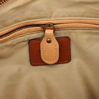 Chloe Light Brown Leather Paraty 2-Way Bag