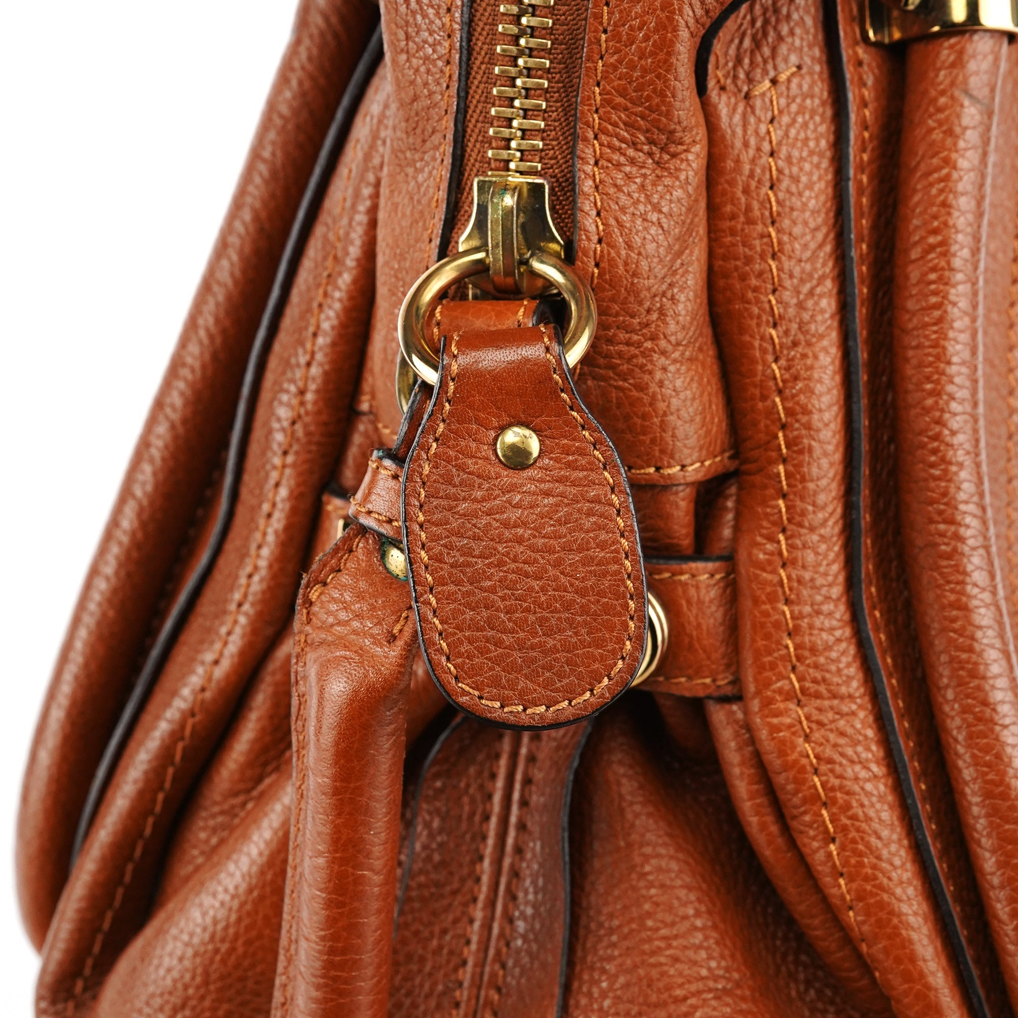 Chloé Sac deux portés Paraty en cuir marron clair