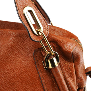 Chloe Light Brown Leather Paraty 2-Way Bag