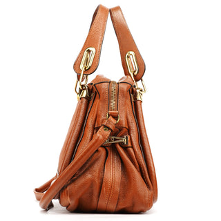 Chloe Light Brown Leather Paraty 2-Way Bag