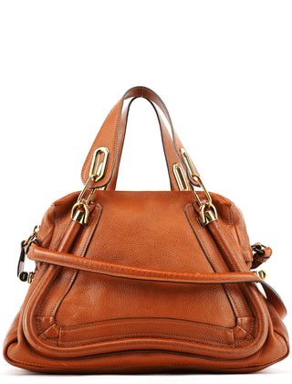 Chloe Light Brown Leather Paraty 2-Way Bag